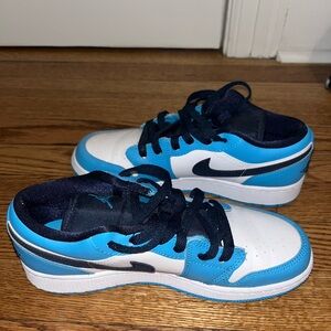Kids Blue and White Sneakers
